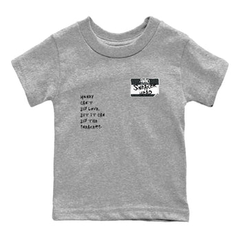 Air Jordan 3 Black Cat shirts to match jordans Sneakerhead Badge sneaker match tees Jordan 3 Retro Black Cat best t shirts to wear with jordans SNRT Sneaker Tees Youth Baby Heather Grey 2 tee