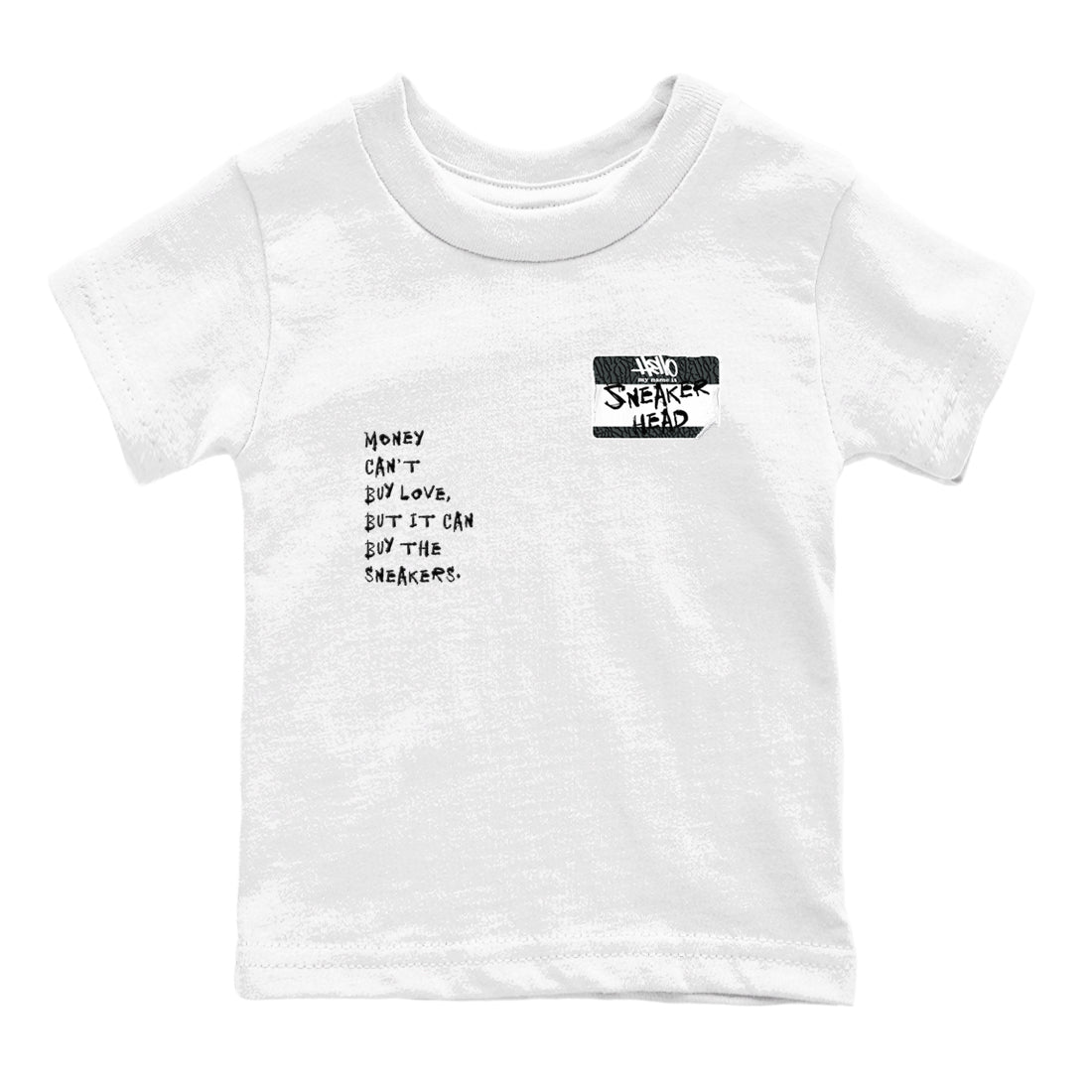Air Jordan 3 Black Cat shirts to match jordans Sneakerhead Badge sneaker match tees Jordan 3 Retro Black Cat best t shirts to wear with jordans SNRT Sneaker Tees Youth Baby White 2 tee