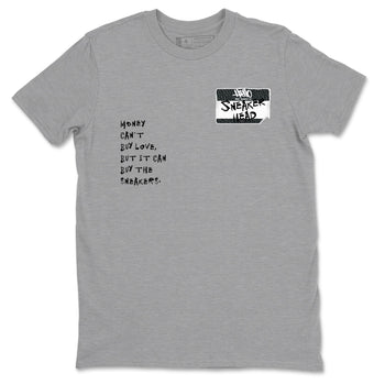 Air Jordan 3 Black Cat shirts to match jordans Sneakerhead Badge sneaker match tees Jordan 3 Retro Black Cat best t shirts to wear with jordans SNRT Sneaker Tees unisex cotton Heather Grey 2 shirts