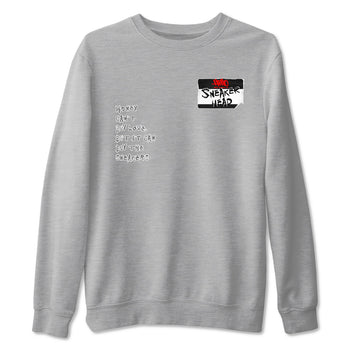 AJ3 Black Cement shirts to match jordans Sneakerhead Badge sneaker match tees Air Jordan 3 Black Cement SNRT Sneaker Tees streetwear brand Heather Grey 2 unisex cotton tee