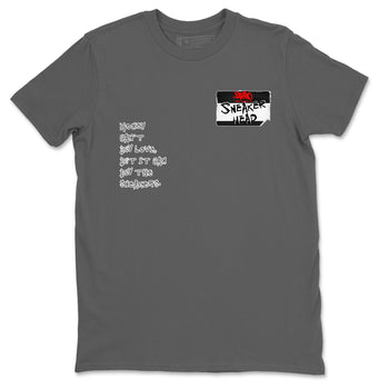 AJ3 Black Cement shirts to match jordans Sneakerhead Badge sneaker match tees Air Jordan 3 Black Cement SNRT Sneaker Tees streetwear brand Cool Grey 2 unisex cotton tee