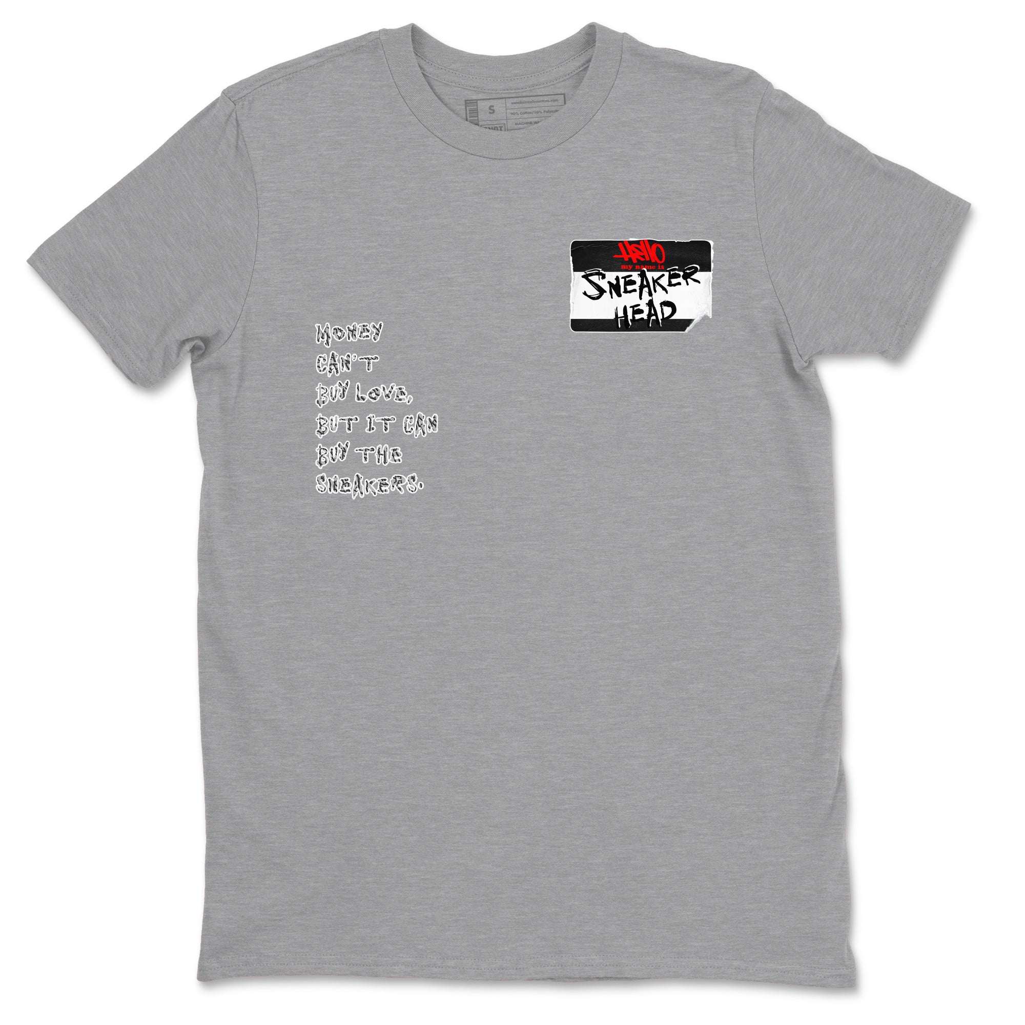 AJ3 Black Cement shirts to match jordans Sneakerhead Badge sneaker match tees Air Jordan 3 Black Cement SNRT Sneaker Tees streetwear brand Heather Grey 2 unisex cotton tee