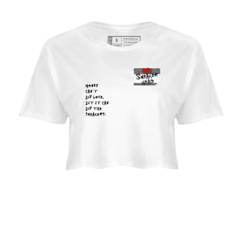 3s Cement Grey shirts to match jordans Sneakerhead Badge sneaker match tees Air Jordan 3 Cement Grey SNRT Sneaker Tees streetwear brand White 2 crop tee