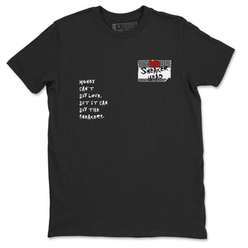 3s Cement Grey shirts to match jordans Sneakerhead Badge sneaker match tees Air Jordan 3 Cement Grey SNRT Sneaker Tees streetwear brand Black 2 unisex cotton tee