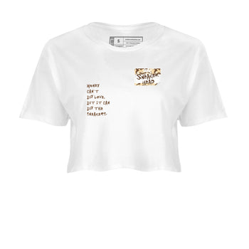 3s Desert Camo shirts to match jordans Sneakerhead Badge sneaker match tees Air Jordan 3 Desert Camo SNRT Sneaker Tees streetwear brand White 2 crop tee