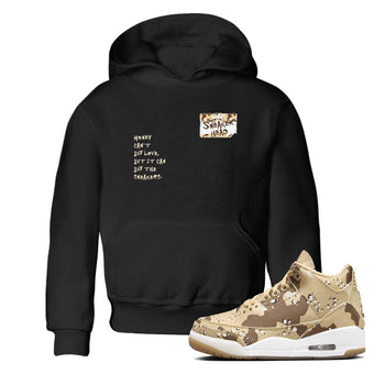 3s Desert Camo shirts to match jordans Sneakerhead Badge sneaker match tees Air Jordan 3 Desert Camo SNRT Sneaker Tees streetwear brand Baby and Youth Black 1 cotton tee