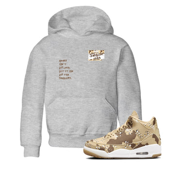 3s Desert Camo shirts to match jordans Sneakerhead Badge sneaker match tees Air Jordan 3 Desert Camo SNRT Sneaker Tees streetwear brand Baby and Youth Heather Grey 1 cotton tee