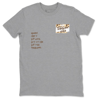 3s Desert Camo shirts to match jordans Sneakerhead Badge sneaker match tees Air Jordan 3 Desert Camo SNRT Sneaker Tees streetwear brand Heather Grey 2 unisex cotton tee