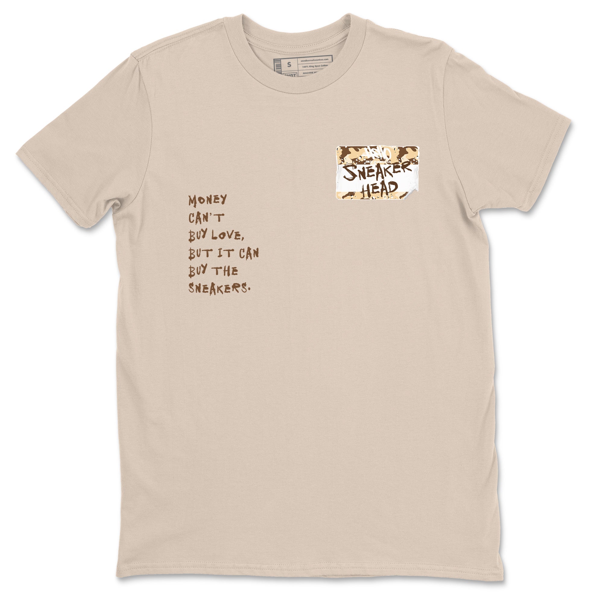 3s Desert Camo shirts to match jordans Sneakerhead Badge sneaker match tees Air Jordan 3 Desert Camo SNRT Sneaker Tees streetwear brand Sand 2 unisex cotton tee