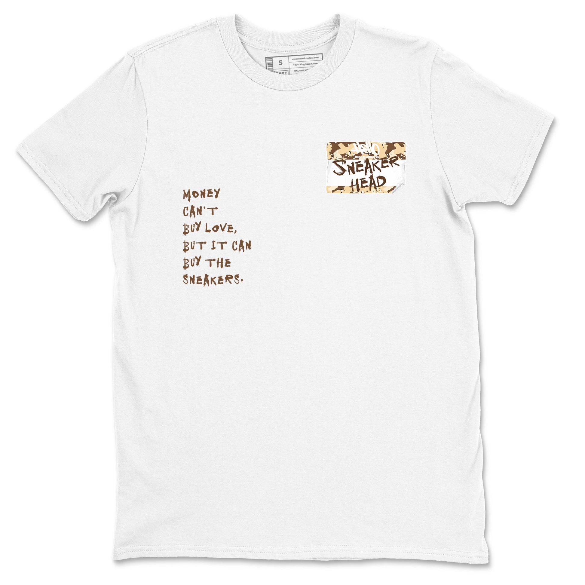3s Desert Camo shirts to match jordans Sneakerhead Badge sneaker match tees Air Jordan 3 Desert Camo SNRT Sneaker Tees streetwear brand White 2 unisex cotton tee