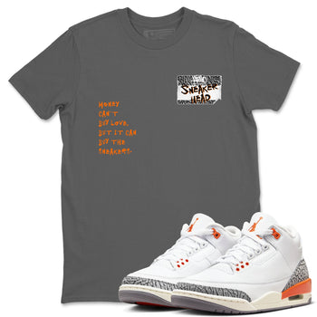 3s Georgia Peach shirt to match jordans Sneakerhead Badge sneaker tees Air Jordan 3 Georgia Peach SNRT Sneaker Release Tees unisex cotton Cool Grey 1 crew neck shirt