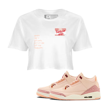 3s Valentines Day shirts to match jordans Sneakerhead Badge best t shirts to wear with jordans Air Jordan 3 Valentines Day match shoes to clothes SNRT Sneaker Tees unisex cotton White 1 crop tee