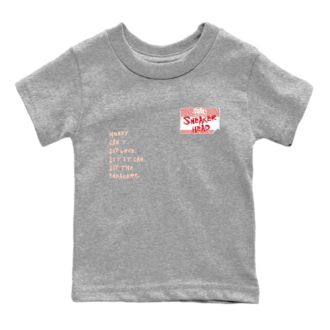 3s Valentines Day shirts to match jordans Sneakerhead Badge best t shirts to wear with jordans Air Jordan 3 Valentines Day match shoes to clothes SNRT Sneaker Tees Youth Baby Heather Grey 2 tee