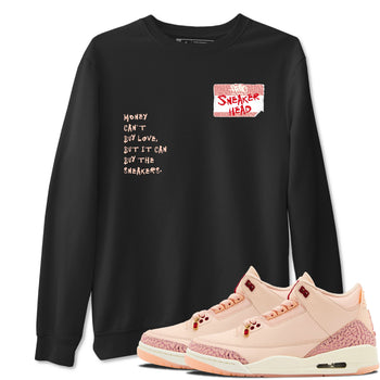 3s Valentines Day shirts to match jordans Sneakerhead Badge best t shirts to wear with jordans Air Jordan 3 Valentines Day match shoes to clothes SNRT Sneaker Tees unisex cotton Black 1 shirts