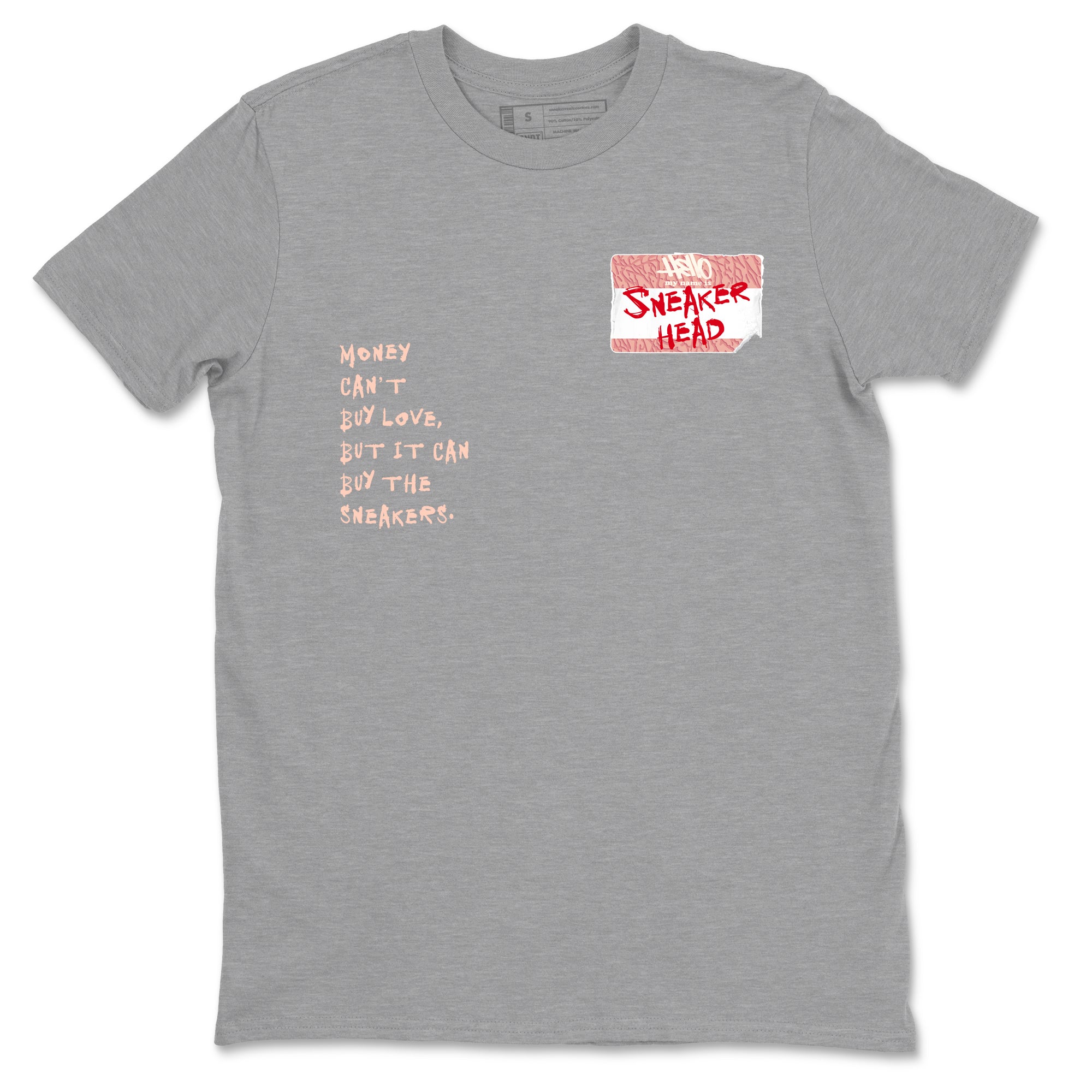 3s Valentines Day shirts to match jordans Sneakerhead Badge best t shirts to wear with jordans Air Jordan 3 Valentines Day match shoes to clothes SNRT Sneaker Tees unisex cotton Heather Grey 2 shirts