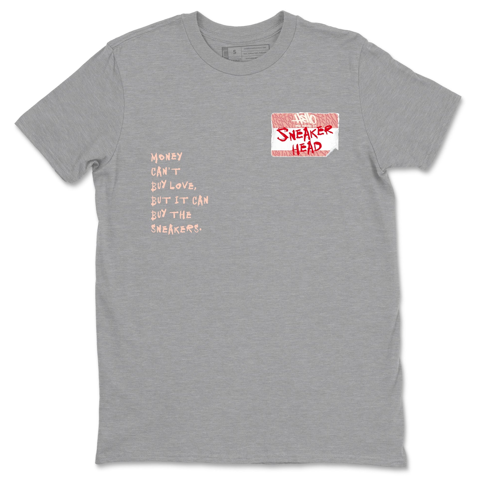 3s Valentines Day shirts to match jordans Sneakerhead Badge best t shirts to wear with jordans Air Jordan 3 Valentines Day match shoes to clothes SNRT Sneaker Tees unisex cotton Heather Grey 2 shirts