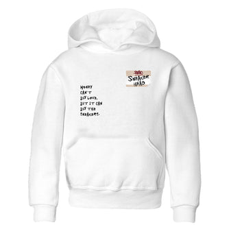 4s A Ma Maniere x Fossil Stone shirts to match jordans Sneakerhead Badge sneaker match tees Air Jordan 4 A Ma Maniere x Fossil Stone match shoes to clothes SNRT Sneaker Tees Youth Baby White 2 tee