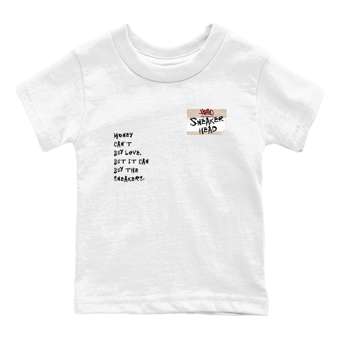 4s A Ma Maniere x Fossil Stone shirts to match jordans Sneakerhead Badge sneaker match tees Air Jordan 4 A Ma Maniere x Fossil Stone match shoes to clothes SNRT Sneaker Tees Youth Baby White 2 tee