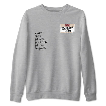 4s A Ma Maniere x Fossil Stone shirts to match jordans Sneakerhead Badge sneaker match tees Air Jordan 4 A Ma Maniere x Fossil Stone match shoes to clothes SNRT Sneaker Tees unisex cotton Heather Grey 2 shirts