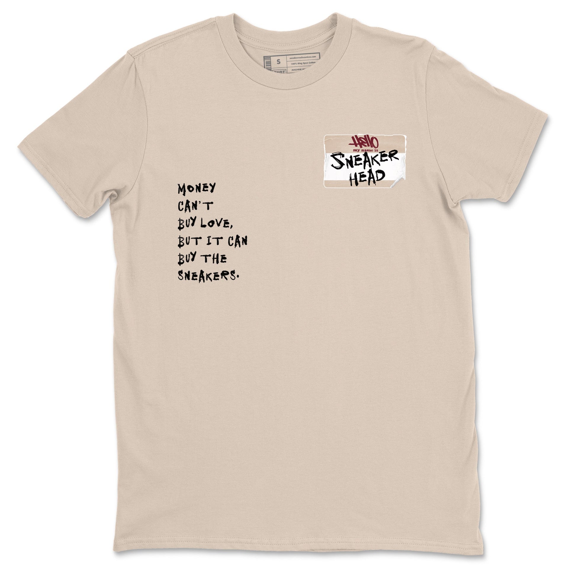 4s A Ma Maniere x Fossil Stone shirts to match jordans Sneakerhead Badge sneaker match tees Air Jordan 4 A Ma Maniere x Fossil Stone match shoes to clothes SNRT Sneaker Tees unisex cotton Sand 2 shirts