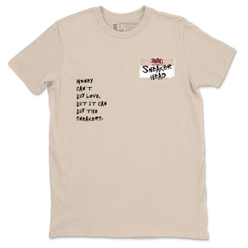 4s A Ma Maniere x Fossil Stone shirts to match jordans Sneakerhead Badge sneaker match tees Air Jordan 4 A Ma Maniere x Fossil Stone match shoes to clothes SNRT Sneaker Tees unisex cotton Sand 2 shirts