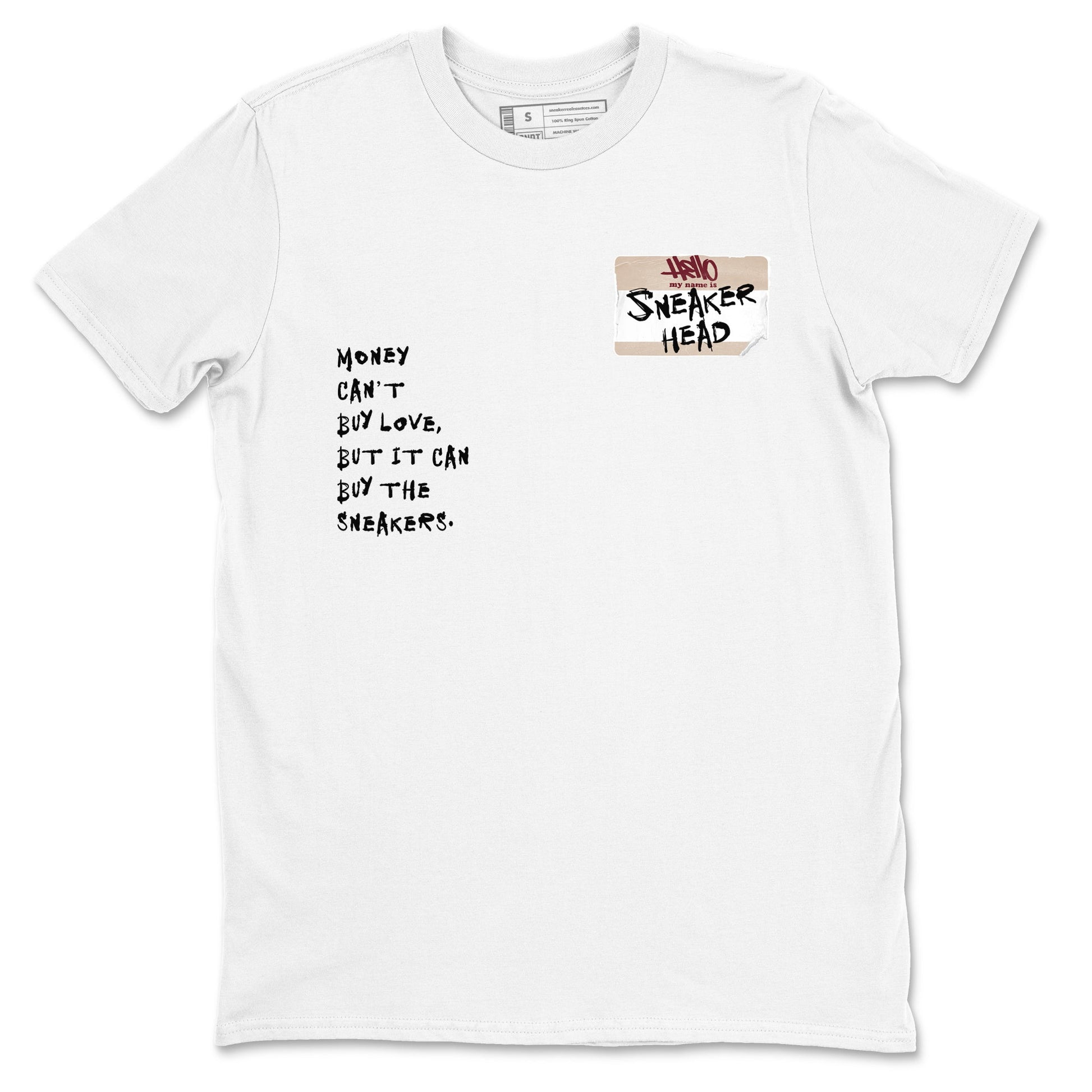 4s A Ma Maniere x Fossil Stone shirts to match jordans Sneakerhead Badge sneaker match tees Air Jordan 4 A Ma Maniere x Fossil Stone match shoes to clothes SNRT Sneaker Tees unisex cotton White 2 shirts