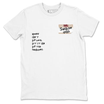 4s A Ma Maniere x Fossil Stone shirts to match jordans Sneakerhead Badge sneaker match tees Air Jordan 4 A Ma Maniere x Fossil Stone match shoes to clothes SNRT Sneaker Tees unisex cotton White 2 shirts