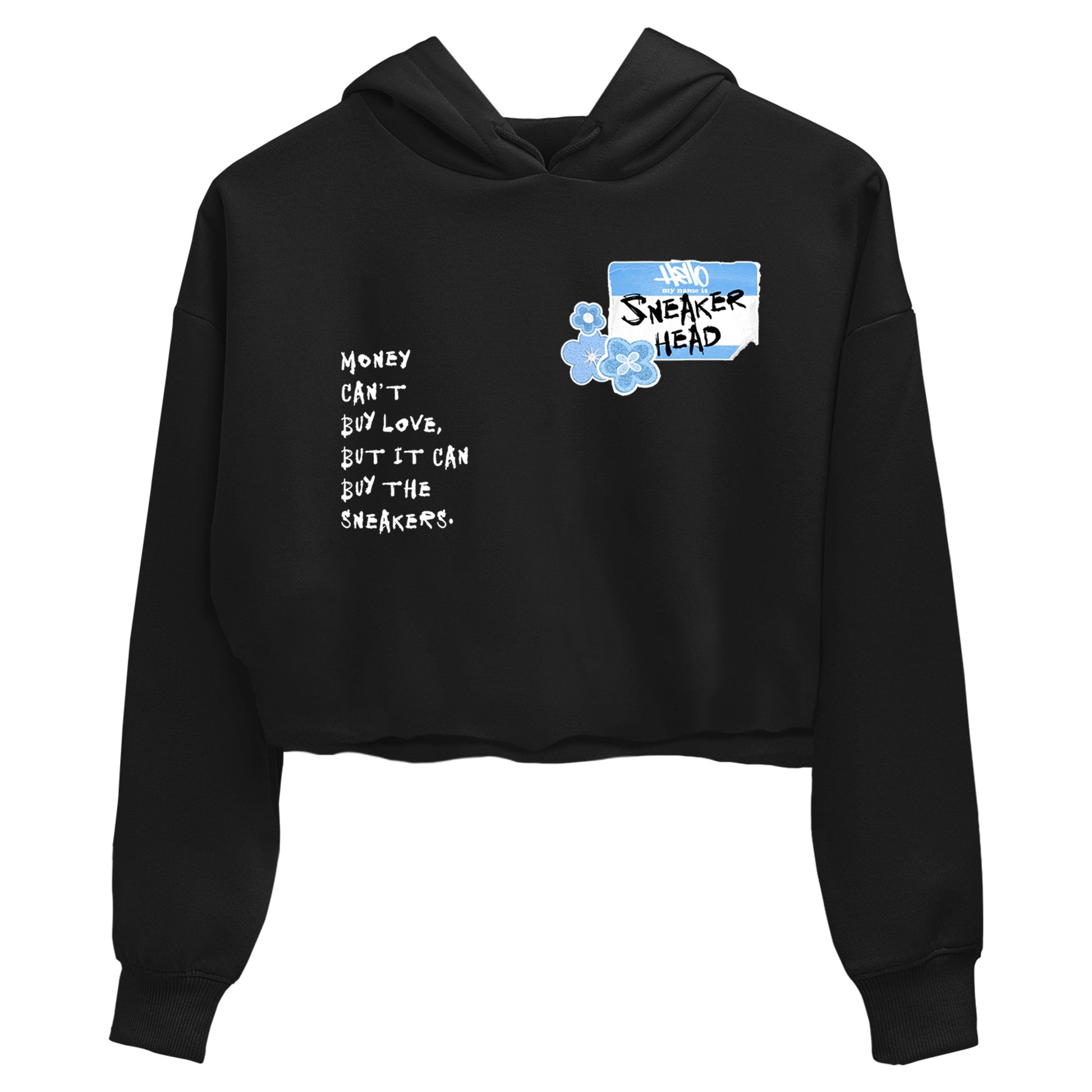 4s Forget Me Not shirts to match jordans Sneakerhead Badge graphic tees Air Jordan 4 Forget Me Not match shoes to clothes SNRT Sneaker Tees unisex cotton Black 2 crop tee
