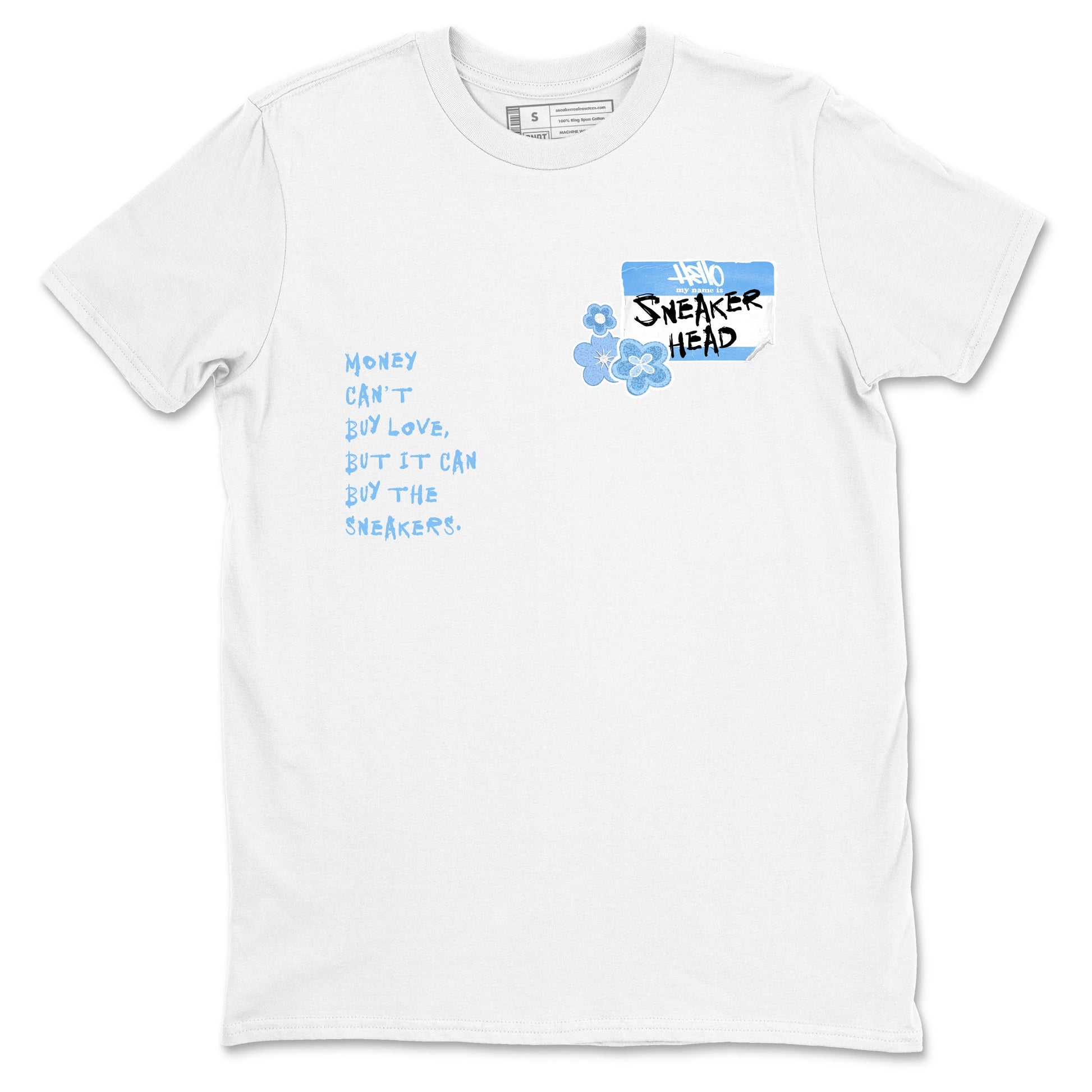 4s Forget Me Not shirts to match jordans Sneakerhead Badge graphic tees Air Jordan 4 Forget Me Not match shoes to clothes SNRT Sneaker Tees unisex cotton White 2 shirts