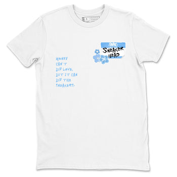 4s Forget Me Not shirts to match jordans Sneakerhead Badge graphic tees Air Jordan 4 Forget Me Not match shoes to clothes SNRT Sneaker Tees unisex cotton White 2 shirts