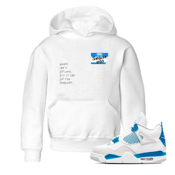 Air Jordan 4 Retro Military Blue shirt to match jordans Sneakerhead Badge sneaker tees AJ4 Military Blue SNRT Sneaker Release tees baby toddler White 1 cotton Shirt