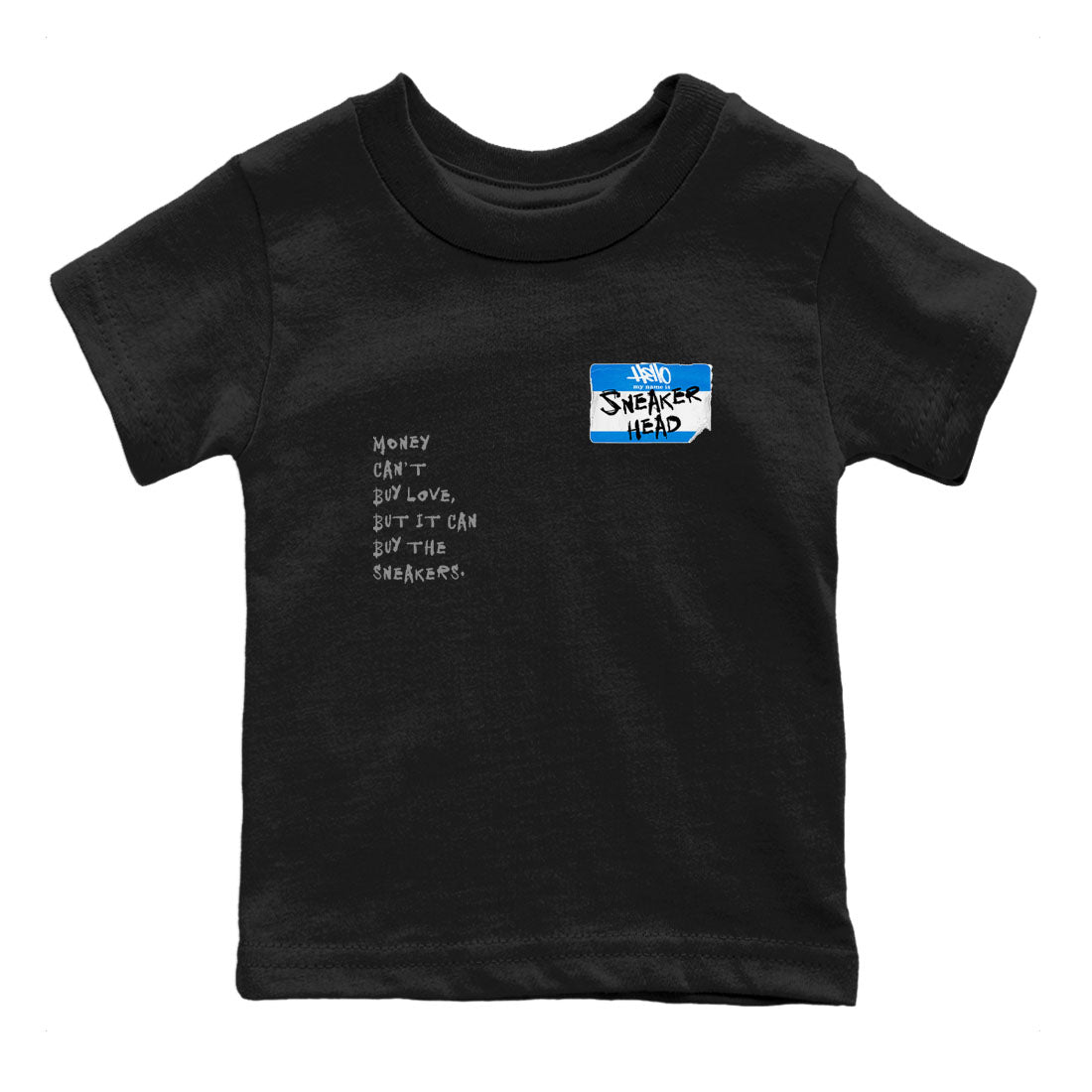 Air Jordan 4 Retro Military Blue shirt to match jordans Sneakerhead Badge sneaker tees AJ4 Military Blue SNRT Sneaker Release tees baby toddler Black 2 cotton Shirt