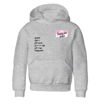 4s Orchid shirts to match jordans Sneakerhead Badge sneaker match tees Air Jordan 4 Orchid match shoes to clothes SNRT Sneaker Tees Youth Baby Heather Grey 2 tee