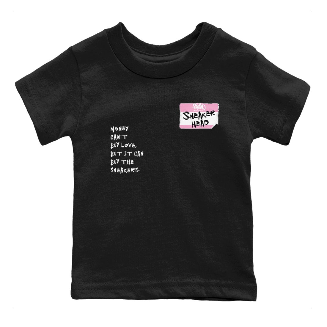4s Orchid shirts to match jordans Sneakerhead Badge sneaker match tees Air Jordan 4 Orchid match shoes to clothes SNRT Sneaker Tees Youth Baby Black 2 tee