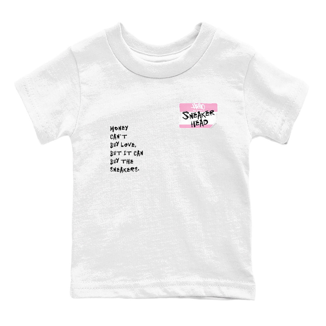4s Orchid shirts to match jordans Sneakerhead Badge sneaker match tees Air Jordan 4 Orchid match shoes to clothes SNRT Sneaker Tees Youth Baby White 2 tee