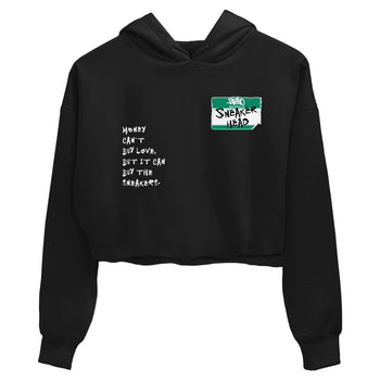 4s Oxidized Green shirts to match jordans Sneakerhead Badge sneaker match tees Air Jordan 4 Oxidized Green SNRT Sneaker Tees streetwear brand Black 2 crop tee