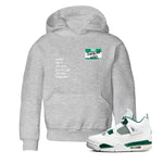 4s Oxidized Green shirts to match jordans Sneakerhead Badge sneaker match tees Air Jordan 4 Oxidized Green SNRT Sneaker Tees streetwear brand Baby and Youth Heather Grey 1 cotton tee