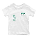 4s Oxidized Green shirts to match jordans Sneakerhead Badge sneaker match tees Air Jordan 4 Oxidized Green SNRT Sneaker Tees streetwear brand Baby and Youth White 2 cotton tee