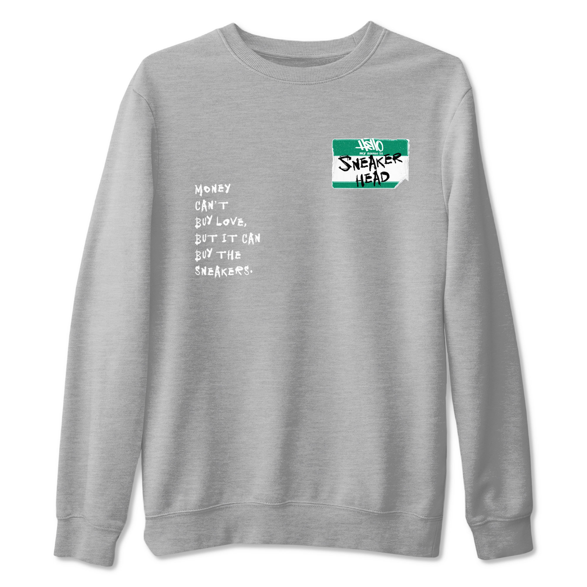 4s Oxidized Green shirts to match jordans Sneakerhead Badge sneaker match tees Air Jordan 4 Oxidized Green SNRT Sneaker Tees streetwear brand Heather Grey 2 unisex cotton tee