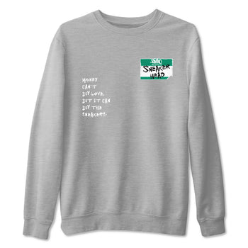 4s Oxidized Green shirts to match jordans Sneakerhead Badge sneaker match tees Air Jordan 4 Oxidized Green SNRT Sneaker Tees streetwear brand Heather Grey 2 unisex cotton tee