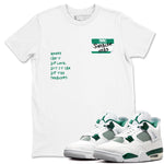 4s Oxidized Green shirts to match jordans Sneakerhead Badge sneaker match tees Air Jordan 4 Oxidized Green SNRT Sneaker Tees streetwear brand White 1 unisex cotton tee