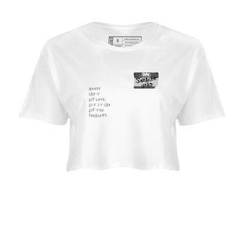 4s Wet Cement shirts to match jordans Sneakerhead Badge sneaker match tees Air Jordan 4 Wet Cement SNRT Sneaker Release Tees unisex cotton White 2 Crop Shirts