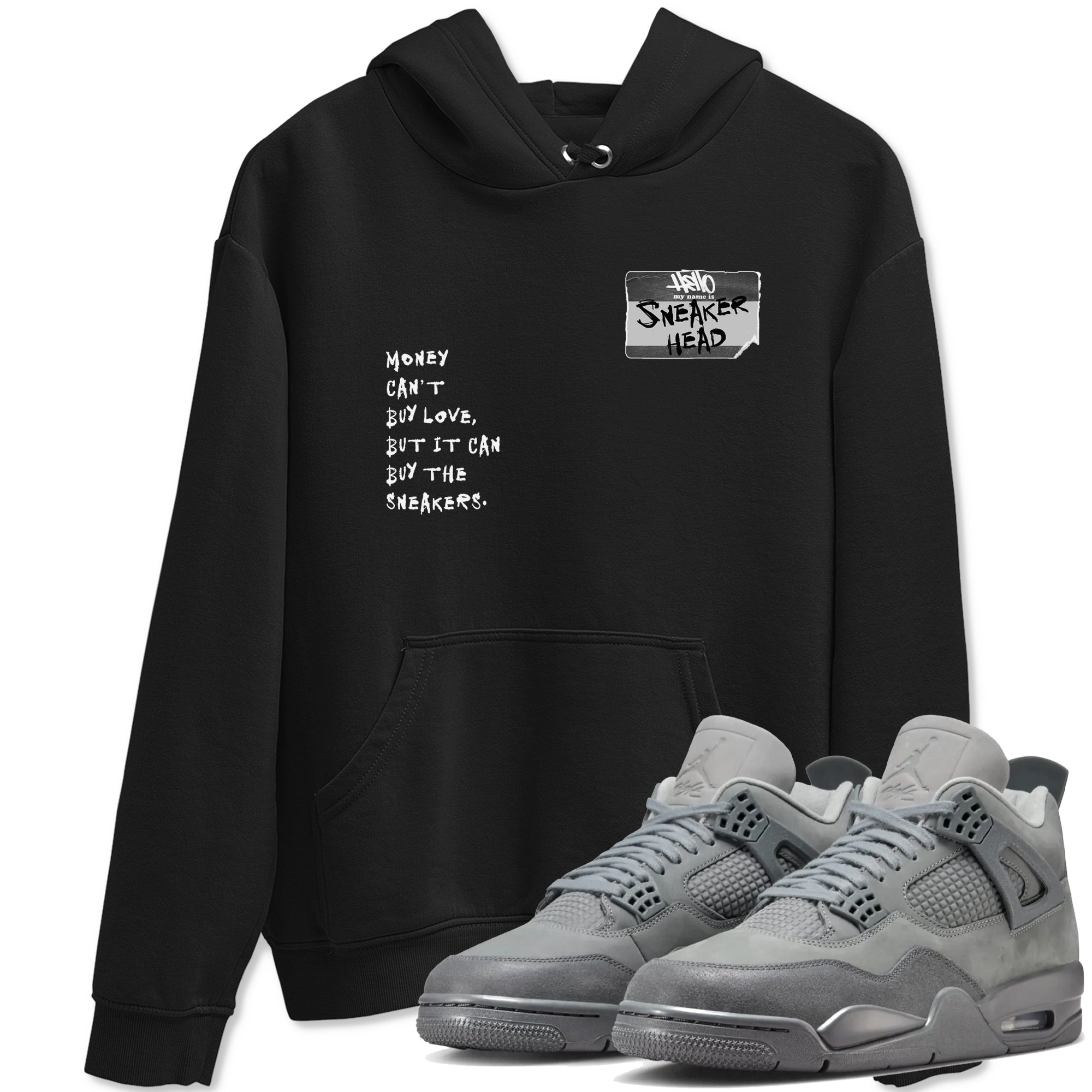 4s Wet Cement shirts to match jordans Sneakerhead Badge sneaker match tees Air Jordan 4 Wet Cement SNRT Sneaker Release Tees unisex cotton Black 1 crew neck shirts