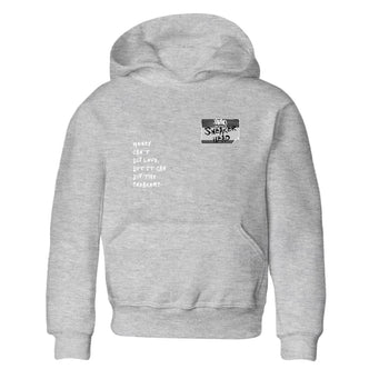 4s Wet Cement shirts to match jordans Sneakerhead Badge sneaker match tees Air Jordan 4 Wet Cement SNRT Sneaker Release Tees Youth Baby Heather Grey 2 crew neck shirts