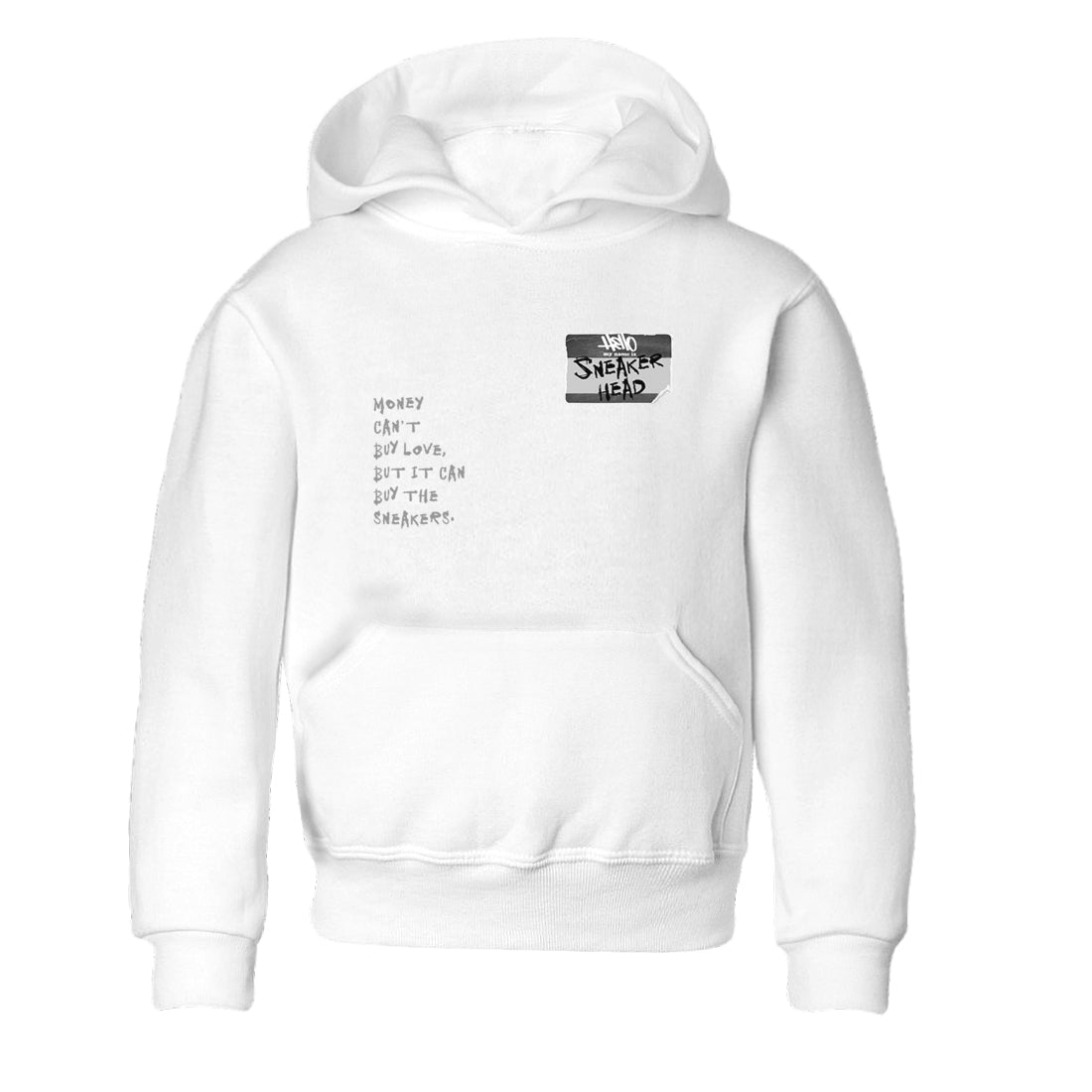 4s Wet Cement shirts to match jordans Sneakerhead Badge sneaker match tees Air Jordan 4 Wet Cement SNRT Sneaker Release Tees Youth Baby White 2 crew neck shirts