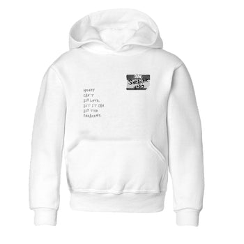 4s Wet Cement shirts to match jordans Sneakerhead Badge sneaker match tees Air Jordan 4 Wet Cement SNRT Sneaker Release Tees Youth Baby White 2 crew neck shirts