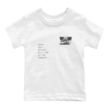 4s Wet Cement shirts to match jordans Sneakerhead Badge sneaker match tees Air Jordan 4 Wet Cement SNRT Sneaker Release Tees Youth Baby White 2 crew neck shirts
