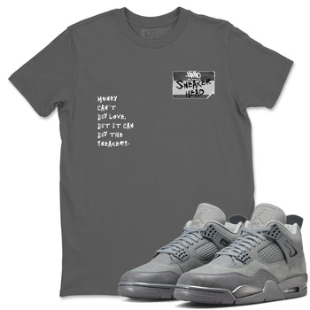 4s Wet Cement shirts to match jordans Sneakerhead Badge sneaker match tees Air Jordan 4 Wet Cement SNRT Sneaker Release Tees unisex cotton Cool Grey 1 crew neck shirts