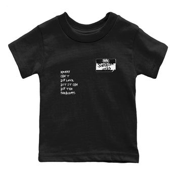 Air Jordan 4 White Thunder shirts to match jordans Sneakerhead Badge sneaker match tees Air Jordan 4 Retro White Thunder SNRT Sneaker Tees streetwear brand Baby and Youth Black 2 cotton tee