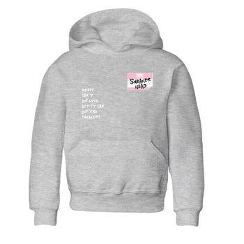 Sneaker match tees – Sneaker Tees To Match Air Jordan 5 Medium Soft Pink Shoes – Sneakerhead Badge Kids T-Shirt Heather Grey 2